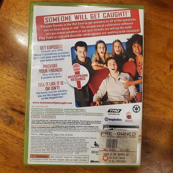 Truth or Lies Xbox 360 CIB Complete Tested & Working - Picture 2 of 4